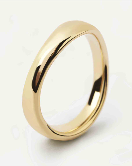PDPAOLA Motion Pirouette Gold Ring made of 18ct-Gold-Plated Sterling Silver (No 52)