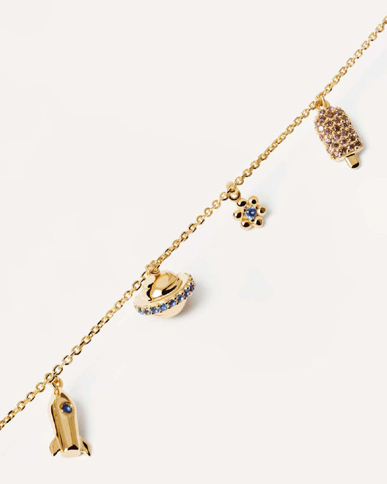 PDPAOLA Les Petites Les PetitesGold Necklace made of 18ct-Gold-Plated Sterling Silver