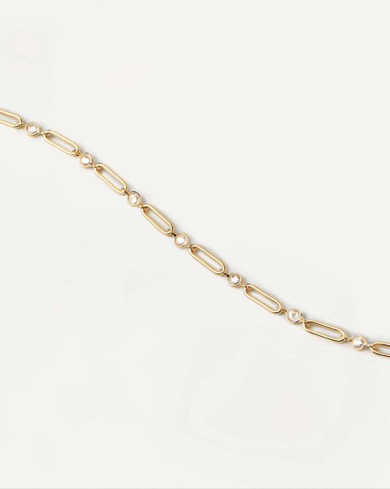 PDPAOLA Carry-Overs Miami Gold Chain Necklace made of 18ct-Gold-Plated Sterling Silver