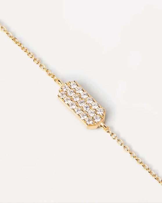 Βραχιόλι PDPAOLA Carry-Overs Icy Gold Bracelet από επιχρυσωμένο (18Κ) Ασήμι 925