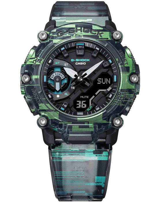 CASIO G-SHOCK Chronograph Multicolor Rubber Strap