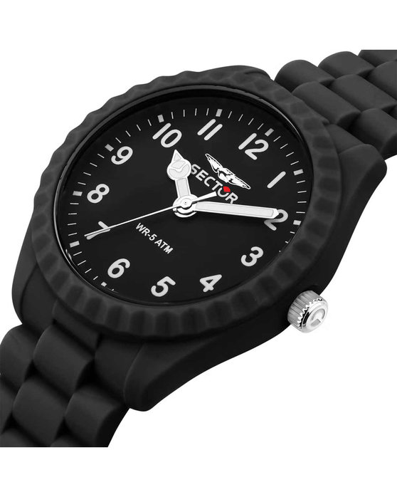 SECTOR Diver Black Silicone Strap