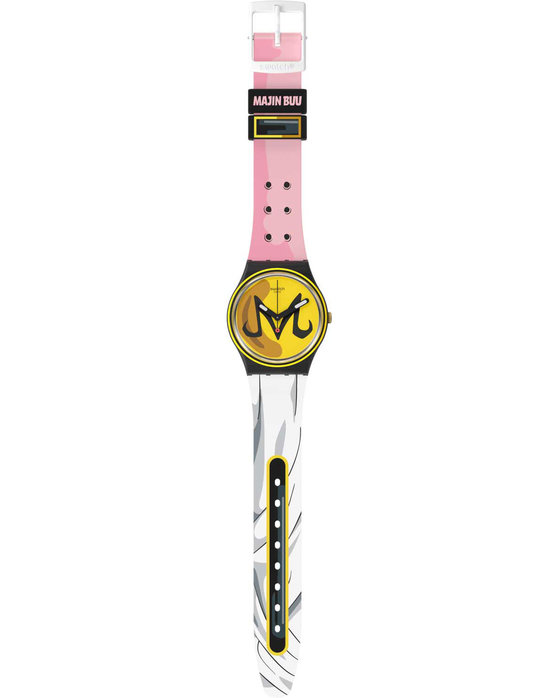 SWATCH x DRAGONBALL Z MAJIN BUU Multicolor Silicone Strap