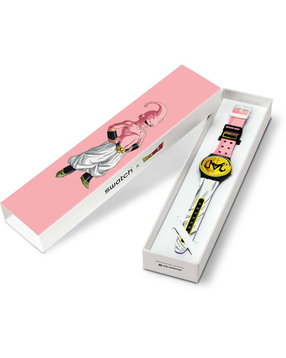 SWATCH x DRAGONBALL Z MAJIN BUU Multicolor Silicone Strap