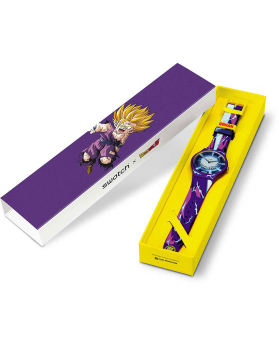 SWATCH x DRAGONBALL Z GOHAN Multicolor Silicone Strap