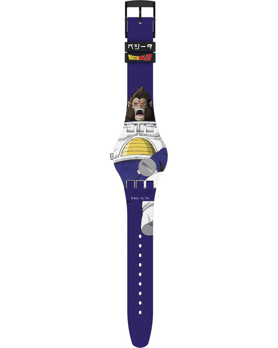 SWATCH x DRAGONBALL Z VEGETA Multicolor Silicone Strap