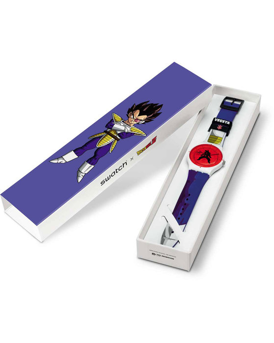 SWATCH x DRAGONBALL Z VEGETA Multicolor Silicone Strap