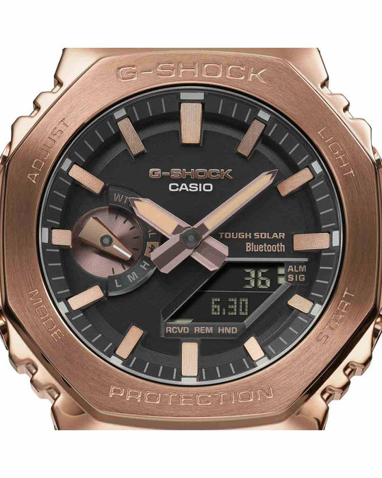 CASIO G-SHOCK Tough Solar Solar Chronograph Rose Gold Stainless Steel Bracelet