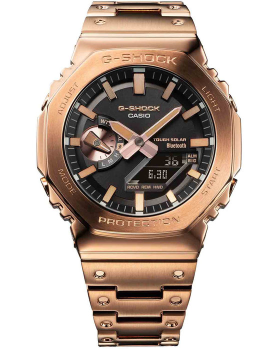 CASIO G-SHOCK Tough Solar Solar Chronograph Rose Gold Stainless Steel Bracelet