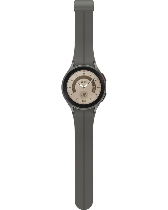 Samsung Galaxy Watch 5 Pro with Grey Silicone Strap