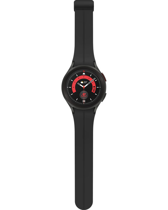 Samsung Galaxy Watch 5 Pro LTE with Black Silicone Strap