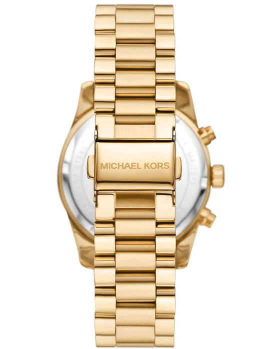 Michael KORS Lexington Crystals Chronograph Gold Stainless Steel Bracelet