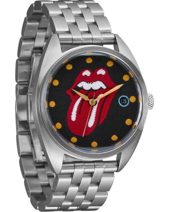 NIXON Rolling Stones Primacy Automatic Silver Stainless Steel Bracelet