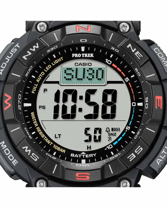 CASIO Protrek Tough Solar Chronograph Black Biosourced Strap