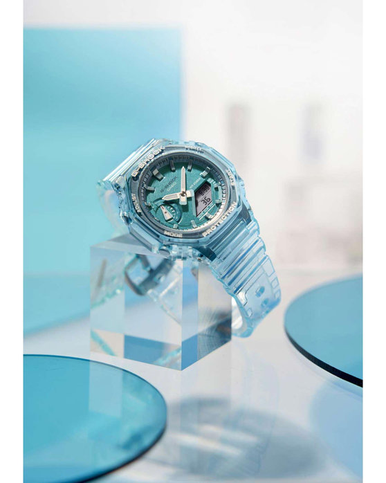 CASIO G-SHOCK Chronograph Turquoise Rubber Strap