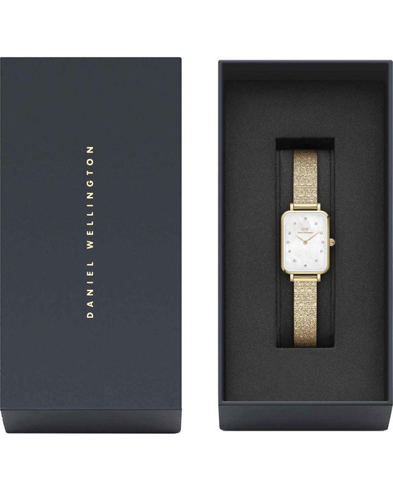 DANIEL WELLINGTON Quadro Lumine Crystals Gold Stainless Steel Bracelet