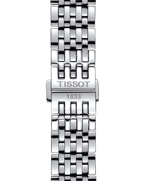 TISSOT T-Classic Le Locle Open Heart Automatic Silver Stainless Steel Bracelet