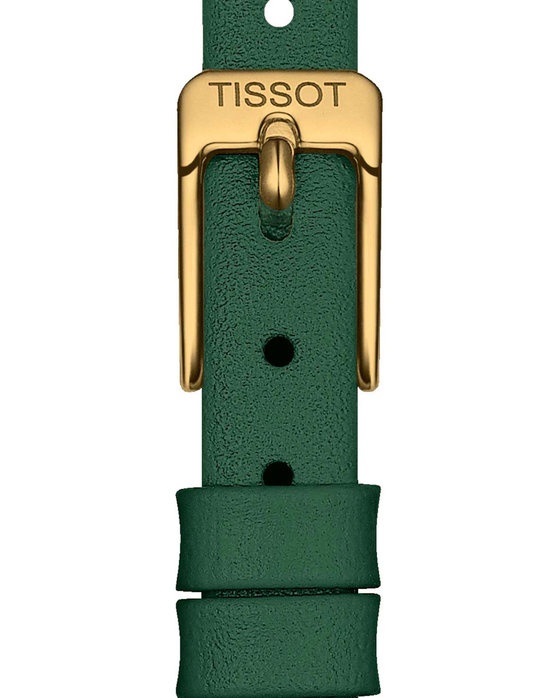 TISSOT T-Lady Lovely Round Green Leather Strap