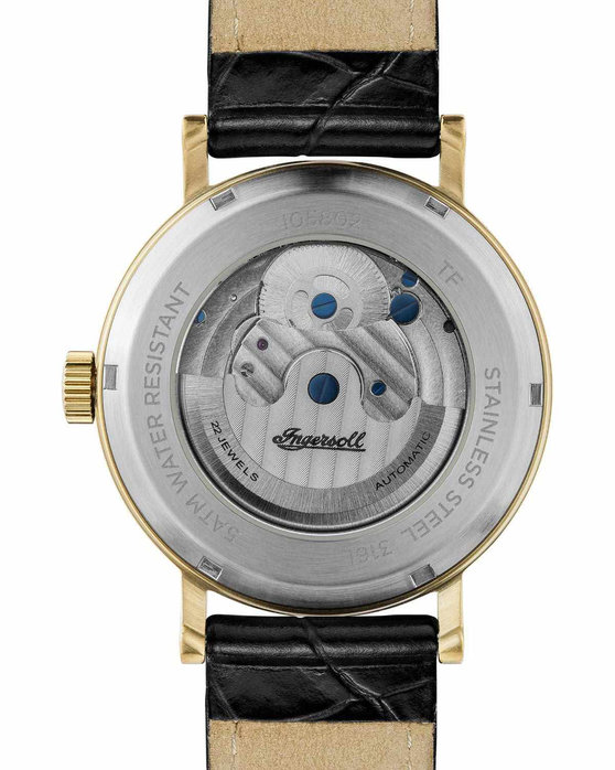 INGERSOLL Charles Automatic Black Leather Strap