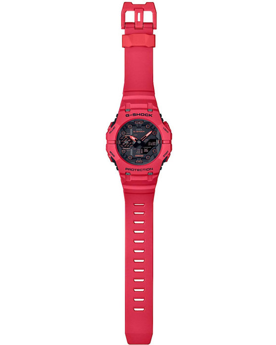 CASIO G-SHOCK Smartwatch Chronograph Red Rubber Strap