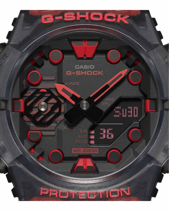 CASIO G-SHOCK Smartwatch Chronograph Black Rubber Strap