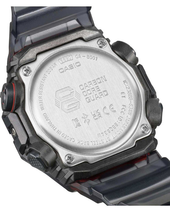 CASIO G-SHOCK Smartwatch Chronograph Black Rubber Strap