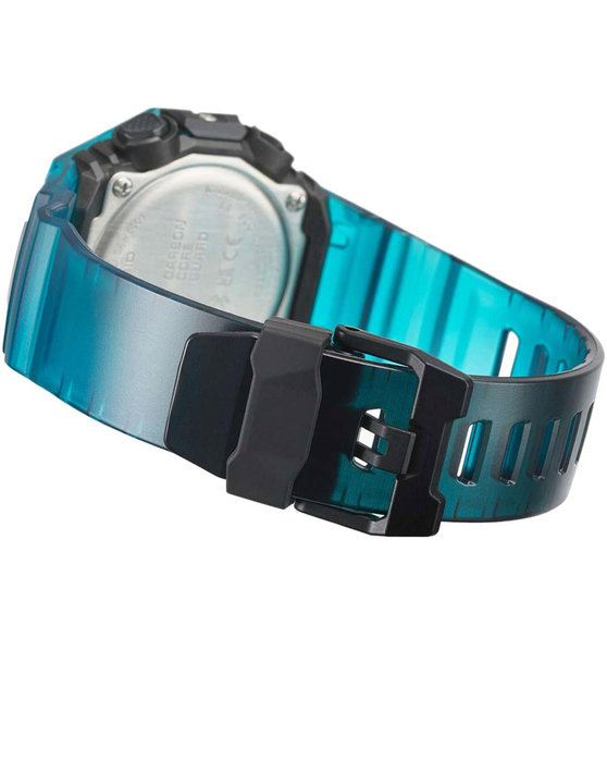 CASIO G-SHOCK Smartwatch Chronograph Turquoise Rubber Strap