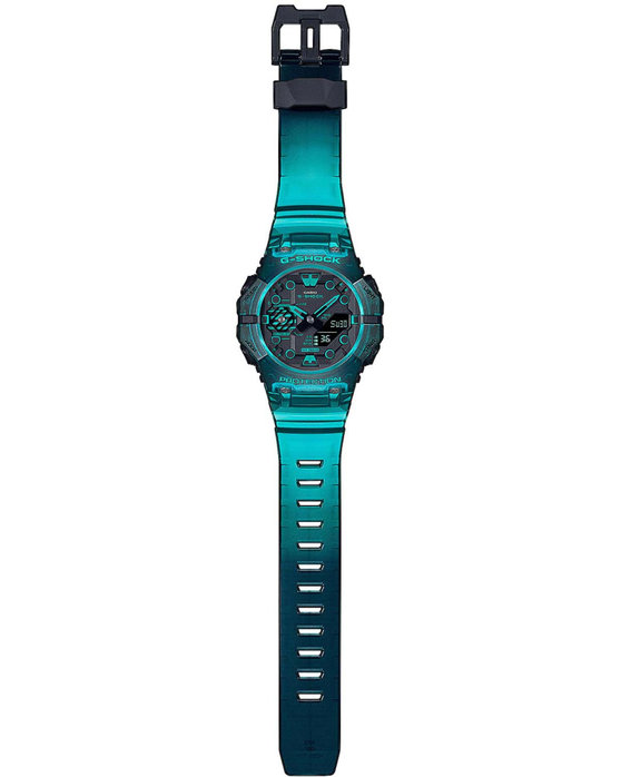 CASIO G-SHOCK Smartwatch Chronograph Turquoise Rubber Strap