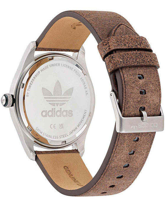 ADIDAS ORIGINALS Code Four Brown Leather Strap