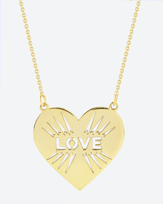Κολιέ Love Heart από χρυσό 14Κ της σειράς FOREVER I SEE LOVE της SOLEDOR