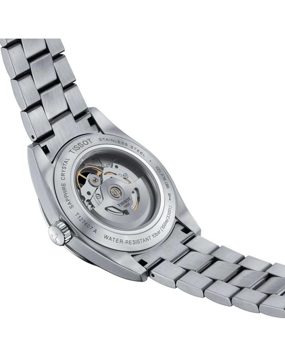 TISSOT T-Classic Open Heart Powermatic 80 Automatic Silver Stainless Steel Bracelet