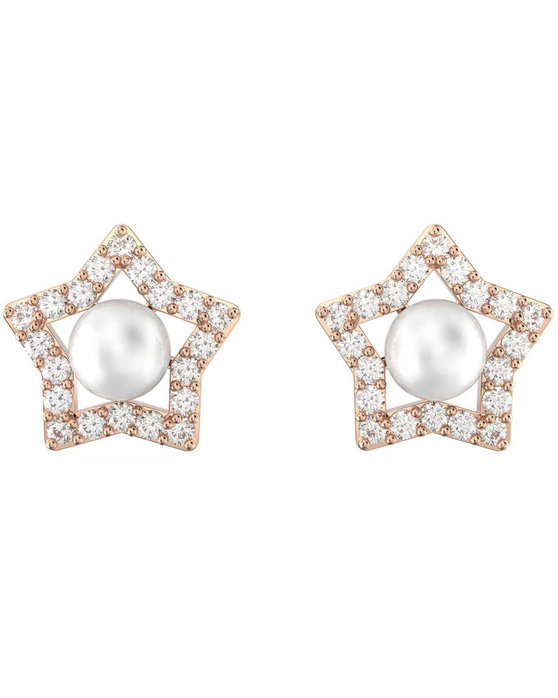 SWAROVSKI White Stella Star stud earrings