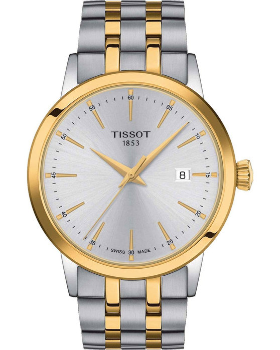 TISSOT Classic Dream Two Tone Stainless Steel Bracelet kosmima.gr