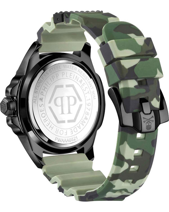 PHILIPP PLEIN The Skull Camo Rubber Strap