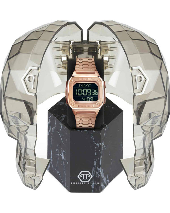 PHILIPP PLEIN Hyper Shock Chronograph Rose Gold Stainless Steel Bracelet