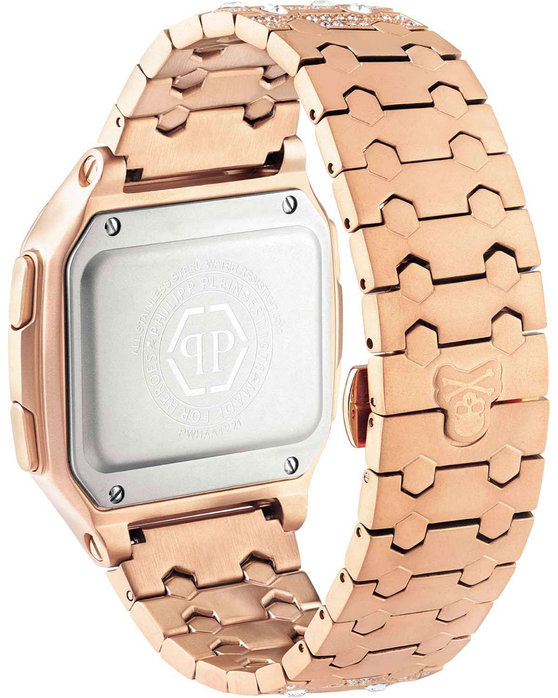 PHILIPP PLEIN Hyper Shock Crystals Chronograph Rose Gold Stainless Steel Bracelet