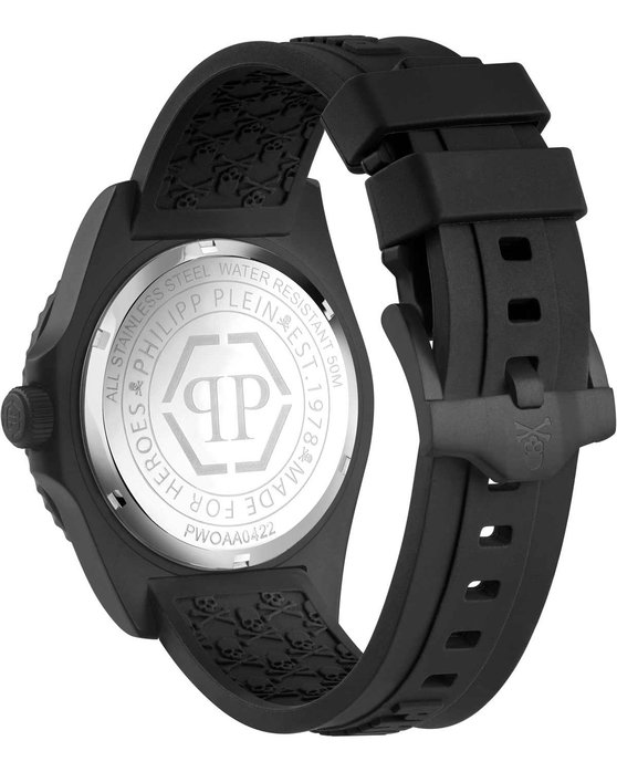 PHILIPP PLEIN The Skull Diver Black Rubber Strap