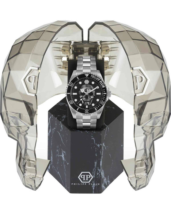 PHILIPP PLEIN The Skull Diver Silver Stainless Steel Bracelet