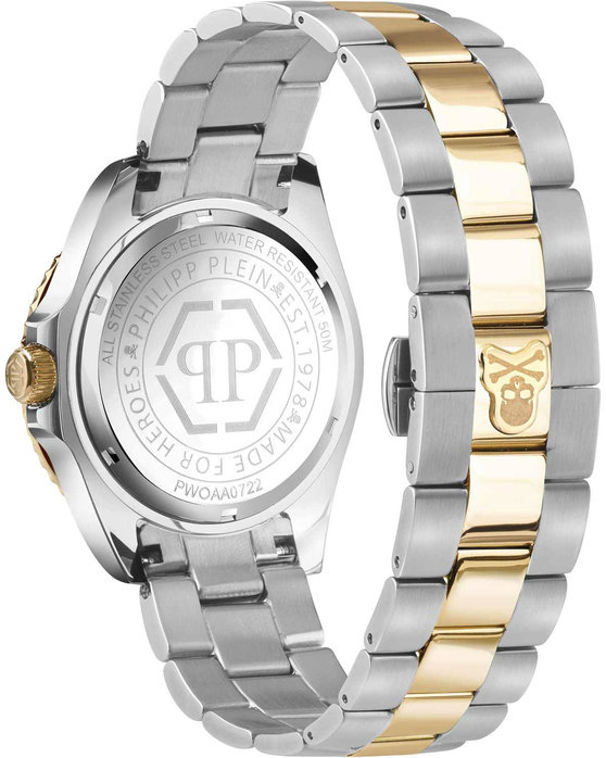 PHILIPP PLEIN The Skull Diver Two Tone Stainless Steel Bracelet