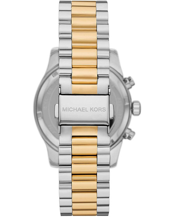 Michael KORS Lexington Crystals Chronograph Two Tone Stainless Steel Bracelet