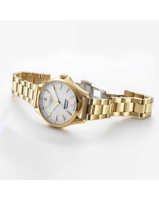 ROAMER Sportiva Diamonds Gold Stainless Steel Bracelet Gift Set