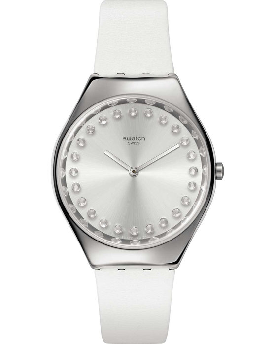 Swatch watch clearance with swarovski crystals