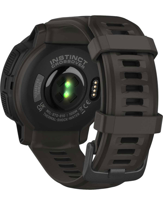 GARMIN Instinct Crossover Solar Graphite Black Silicone Strap