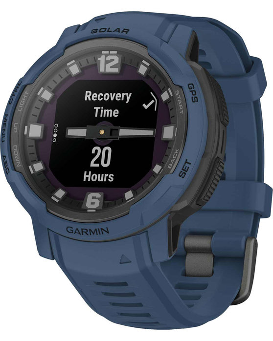 GARMIN Instinct Crossover Solar Tidal Blue Silicone Strap