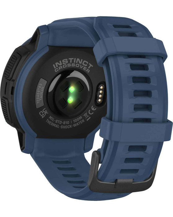 GARMIN Instinct Crossover Solar Tidal Blue Silicone Strap