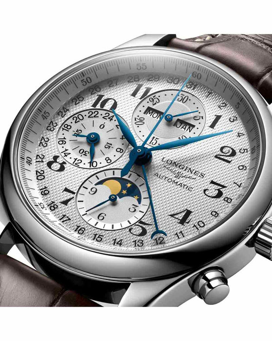 LONGINES The LONGINES Master Collection Automatic Chronograph Brown Leather Strap