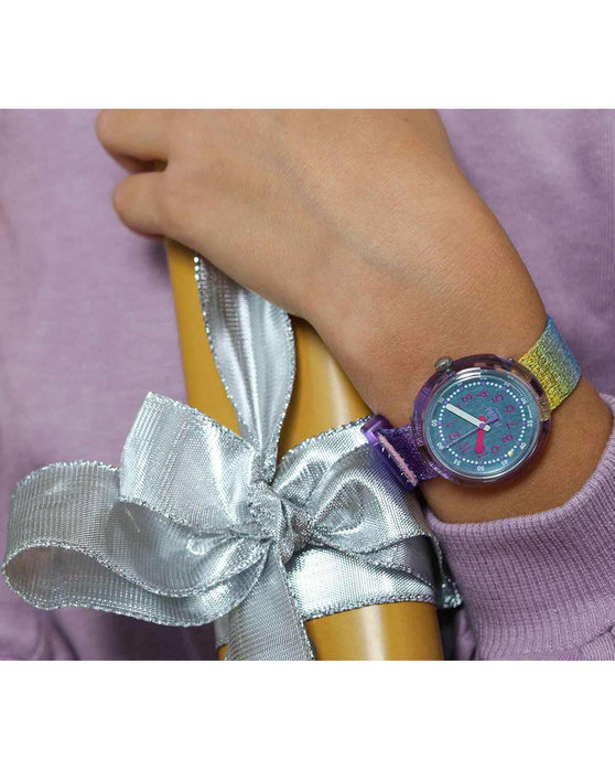 Flik Flak Shine Bright Shine in Rainbow Multicolor Strap