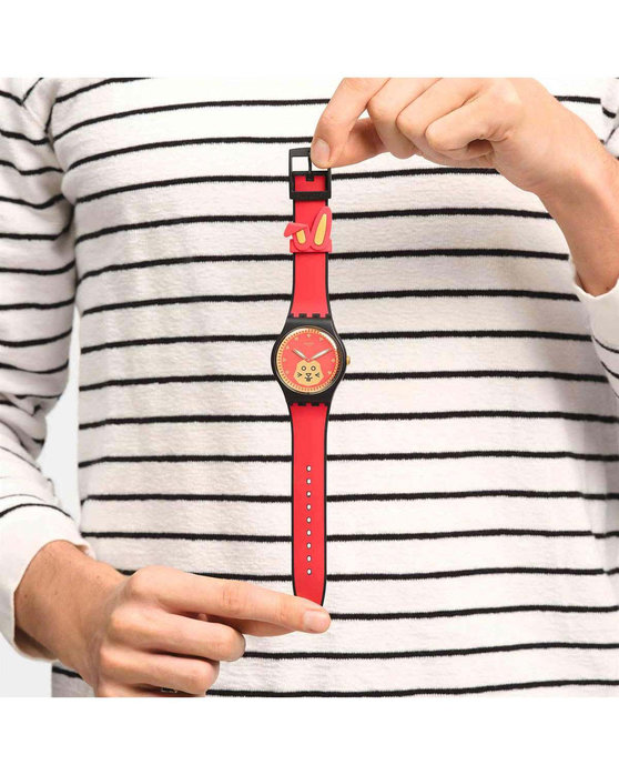 SWATCH Year Of The Rabbit Special Edition Two Tone Silicone Strap