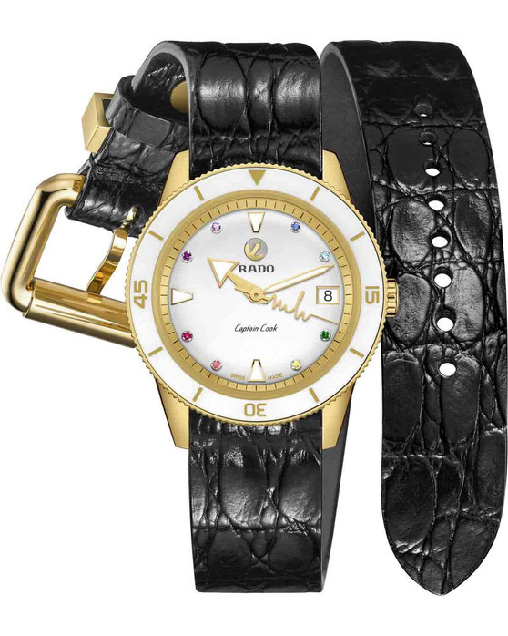 RADO Captain Cook x Marina Hoermanseder Heartbeat Gold Stainless Steel Bracelet (R32117708)