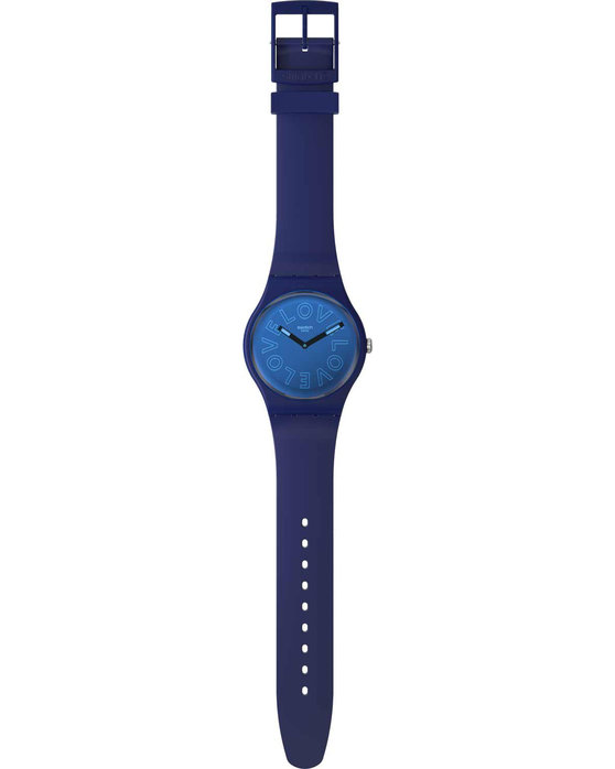 SWATCH Valentine’s Day Love To Go Around Blue Silicone Strap